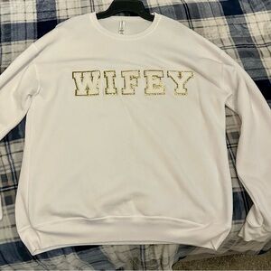 Bella Canvas White Fleece Sweatshirt